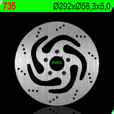 Disque de frein avant fixe marque Ng BRAKES | Compatible Motos HARLEY DAVIDSON