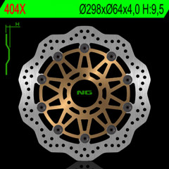 Disque de frein avant flottant : pétale, marque NG BRAKES, Réf. 404X | HONDA, KAWASAKI, SUZUKI
