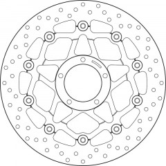 Disque de frein avant flottant marque Brembo Oro 78B40878 | Moto DUCATI