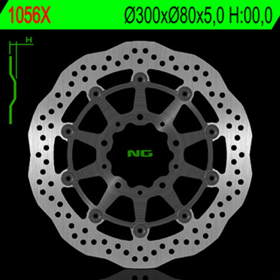 Disque de Frein Avant Pétale Flottant marque Ng BRAKES | Moto KAWASAKI