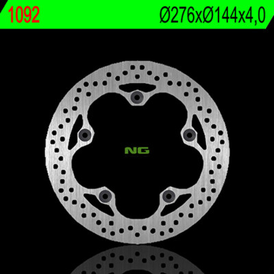 Disque de frein avant rond fixe NG BRAKES 1092 | CBR R 125, CBR125R10-11