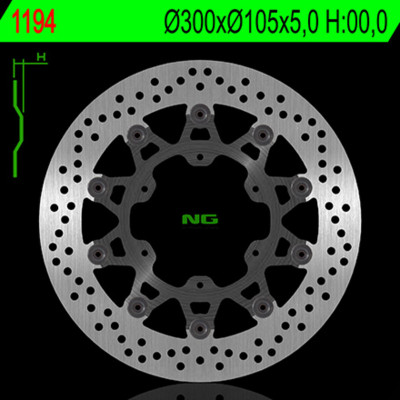 Disque de frein avant rond flottant marque NG BRAKES | Moto BMW, APRILIA