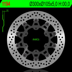 Disque de frein avant rond flottant marque NG BRAKES | Moto BMW, APRILIA
