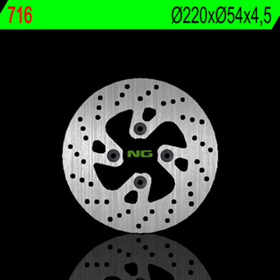 Disque de frein fixe : 716, marque NG BRAKES | Maxiscooter MBK, YAMAHA