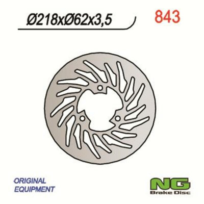Disque de frein fixe : 843 marque NG Brakes | Mécaboite, Moto, Motocross DERBI, GAS GAS