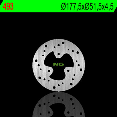 Disque de frein fixe arrière central marque Ng BRAKES | Compatible Quad POLARIS