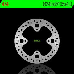 Disque de frein fixe arrière droit NG BRAKES 474 | HONDA XR R 650 '00-'04