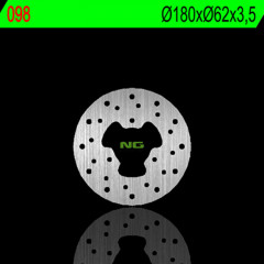 Disque de frein fixe arrière NG BRAKES 098 | FURIA 50, SM, XP6 50