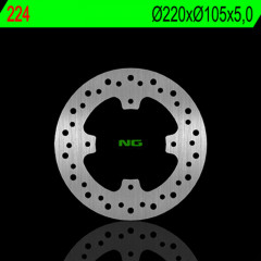 Disque de frein fixe arrière NG BRAKES 224 | FX VIGOR 650, NX DOMINATOR 650 '96-'03, SLR 650