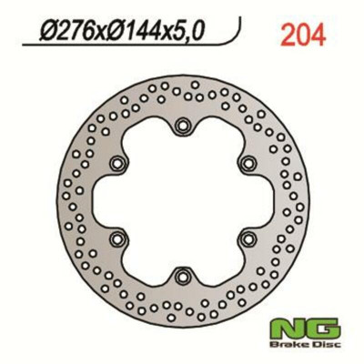 Disque de frein fixe avant droit et gauche marque NG BRAKES 204 | HONDA, TRIUMPH