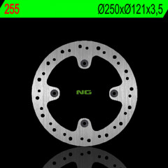 Disque de frein fixe avant droit NG BRAKES - 255 | DR 350, S, SE '91-'98