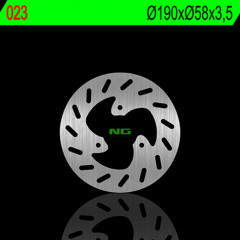 Disque de frein fixe avant gauche marque NG BRAKES | MBK, PIAGGIO, YAMAHA, APRILIA, GILERA