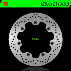 Disque de frein fixe avant gauche NG BRAKES | EN500 '90-93, GPZ 1100, Z GPZ (KZB), Z LTD EN450A 450