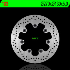 Disque de frein fixe avant gauche NG BRAKES | EN500 '90-94, GPZ 1100, Z J 1000