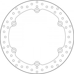 Disque de frein fixe Brembo Oro 68B407K3 | CB F 500, 650, CB X (PC46) 500, CBR F 650