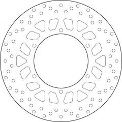 Disque de frein fixe Brembo Série Oro 68B407L1 | Moto YAMAHA SR 400