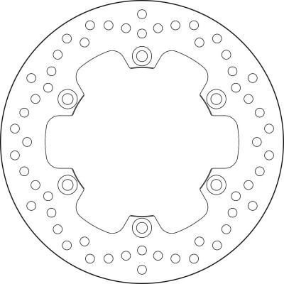 Disque de frein fixe Brembo Série Oro 68B407M5 | DT RE 125, DT X 125, WR X 125
