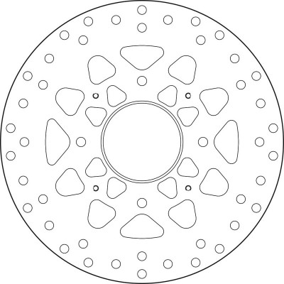 Disque de frein fixe marque Brembo Série Oro 68B407M6 | Compatible Moto HONDA
