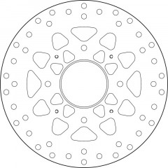 Disque de frein fixe marque Brembo Série Oro 68B407M6 | Compatible Moto HONDA