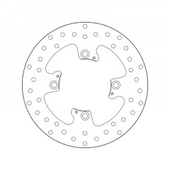 Disque de frein fixe marque Brembo Série Oro 68B407N6 | Compatible Moto TRIUMPH