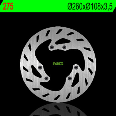 Disque de frein fixe NG BRAKES | DUNA REVOLUTION 125, RYZ 50, XPS 2T SM E2 50, XPS50 SM, EX 260 IT 108