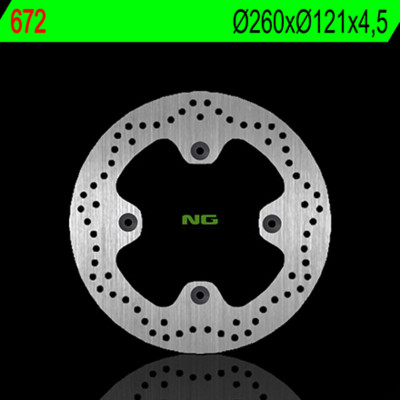 Disque de frein fixe NG BRAKES 672 | Maxiscooter SUZUKI BURGMAN AN 650