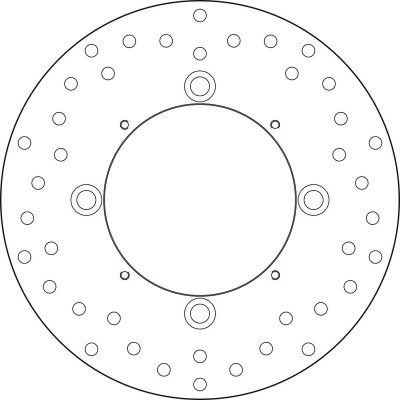 Disque de frein fixe Oro Brembo 68B407M0 | Moto HONDA CBR R 250, 300