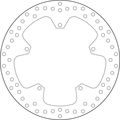 Disque de frein fixe Oro Brembo 68B407M9 | Moto YAMAHA YZF R 125 08-13