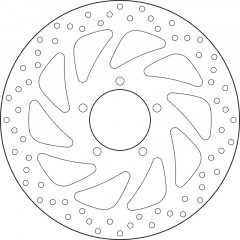 Disque de frein fixe Série Oro 68B407L3 marque Brembo | Compatible Motos TRIUMPH