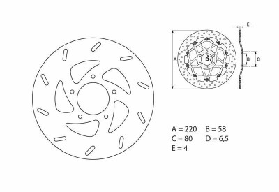 Disque de frein fixe Série Oro Brembo - Prix par unité | KAWASAKI, SUZUKI, HM