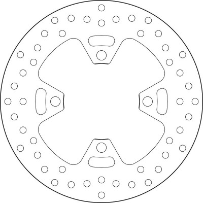 Disque de frein fixe Série Oro marque Brembo 68B407H6 | Compatible Moto TRIUMPH