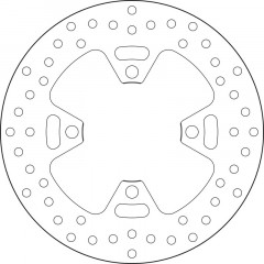 Disque de frein fixe Série Oro marque Brembo 68B407H6 | Compatible Moto TRIUMPH