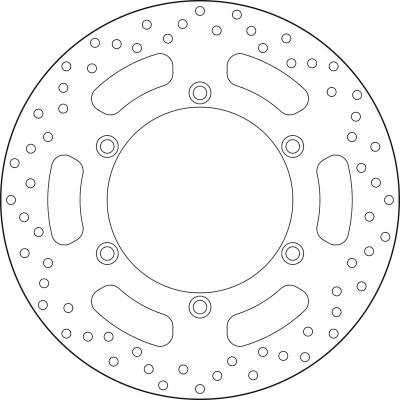 Disque de frein fixe Série Oro marque Brembo 68B407K2 | Compatible Moto TRIUMPH