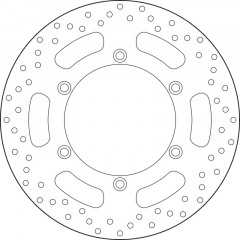 Disque de frein fixe Série Oro marque Brembo 68B407K2 | Compatible Moto TRIUMPH