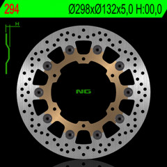 Disque de frein flottant avant droit marque NG BRAKES - Modèle 294 | YAMAHA
