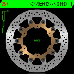 Disque de frein flottant avant droit marque Ng BRAKES | Compatible Motos YAMAHA