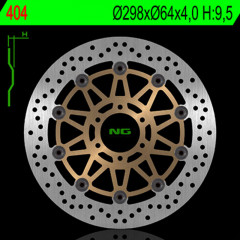 Disque de frein flottant avant gauche NG BRAKES | DUCATI, YAMAHA, APRILIA, CAGIVA, MOTO GUZZI