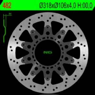 Disque de frein flottant avant gauche NG Brakes | HONDA NSR R 125 '95-'03