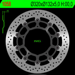 Disque de frein flottant avant marque Ng BRAKES | Compatible Moto YAMAHA