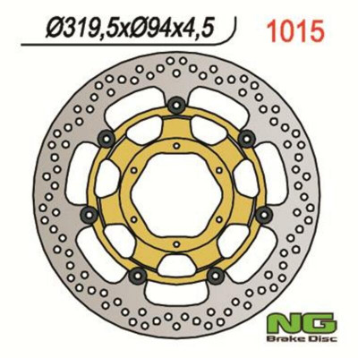 Disque de frein flottant avant NG BRAKES : 1015 | CBR RR FIREBLADE 1000, VTR SP1 1000, SP2 1000