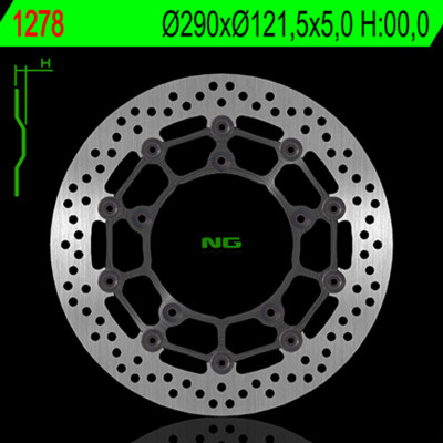 Disque de frein flottant avant NG BRAKES : 1278 | GLADIUS SFV 650, SV, S, X ABS