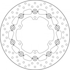 Disque de frein flottant Brembo Série Oro 78B40843 | DT X 125, TENERE XTZ 660, XTR 660