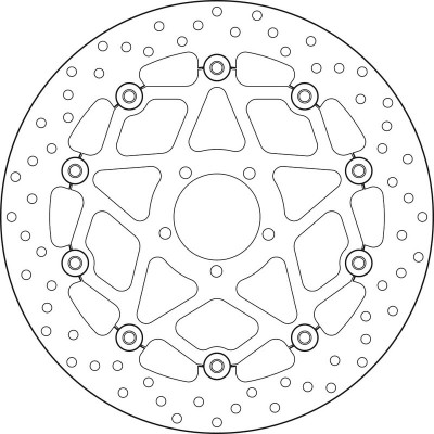 Disque de frein flottant Brembo Série Oro 78B408B1 | SUPER DUKE GT 1290, R 1290