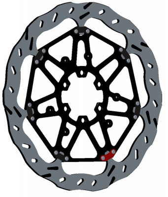 Disque de frein flottant EPTA Wave Pétale, marque Braking | BMW, MOTO GUZZI