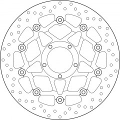 Disque de frein flottant marque Brembo Série Oro 78B408A4 | Moto DUCATI