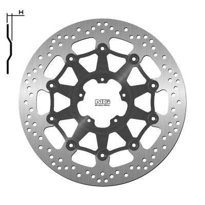Disque de frein flottant marque Ng Brake Disc 1517 | Compatible Motos DUCATI