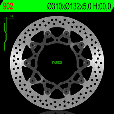 Disque de frein flottant NG Brake Disc : 902, avant droit et gauche. | YAMAHA
