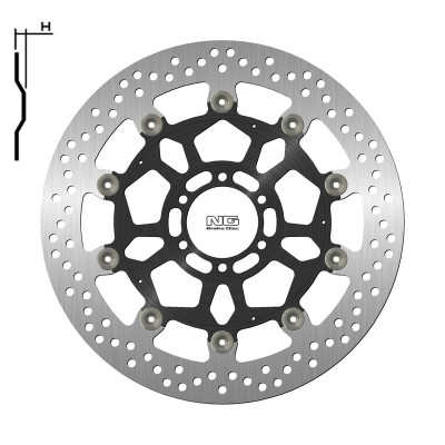 Disque de frein flottant NG Brake Disc 1790G | Moto DUCATI ST4 996