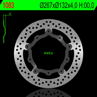 Disque de frein flottant NG BRAKES - Modèle 1083 | Maxiscooter MBK, YAMAHA