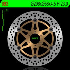 Disque de frein flottant NG BRAKES 693, Avant Droit & Gauche | HORNET F 600